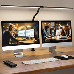APMIEK dvojna LED namizna svetilka z daljinskim upravljalnikom - 80 cm