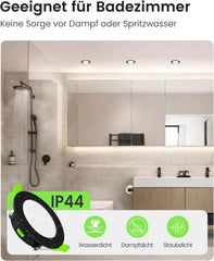 4x ALUSSO 78 mm vgradni LED reflektor 4 W 3CCT