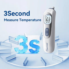 BERRCOM ušesni termometer s predhodno ogreto sondo in alarmom