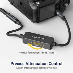 CUBILUX 30 cmkabel 3,5 mm Line Out–Mic In z regulatorjem