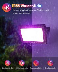2x MEIKEE RGB LED reflektor s daljinskim upravljačem