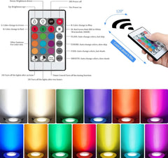6x KYOTECH LED vgradna RGB+3000K svetilka 5W 68–80mm