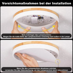 VIKAEY 40 cm LED stropna svetilka - 36 W