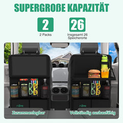 2x PLZPIK organizator za zadnji del avtomobilskega sedeža z mizico
