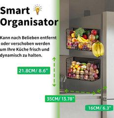 OMISHINE magnetni kuhinjski organizator s 2 police