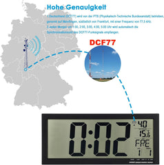 CROSSTIME digitalna radijsko vodena stenska ura