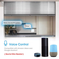 MAXCIO pametno WiFi stikalo za rolete združljivo z Alexa in Google Home - 2 kosa