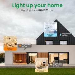 6x ALUSSO LED 113mm vgradni reflektorji s 3 barvnimi temparaturami - 10 W