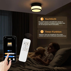 4x URING 109 mm LED zatemnitvena stropna svetilka 2700–6500 K
