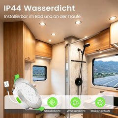 4x ALUSSO LED vgradni reflektorji 12 V 4 W 400 lm IP44