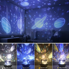 ROYSMART LED projektor zvezdnega neba s 6 motivi, glasbo in daljincem