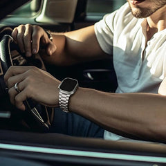 HITZEE kovinski pašček za Apple Watch 42–49 mm iz nerjavnega jekla