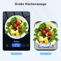 DRCOWU digitalna kuhinjska tehtnica 15kg