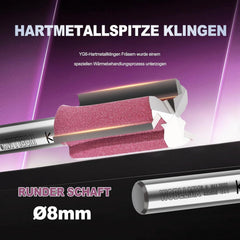WOBLLMX rezkar s 3 rezili 10×30 mm in 8 mm steblom