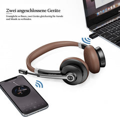 CONAMBO brezžične Bluetooth slušalke z mikrofonom in izolacijo hrupa