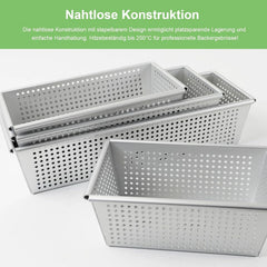 2x AUDDEMG perforiran pekač za kruh 25/30 cm