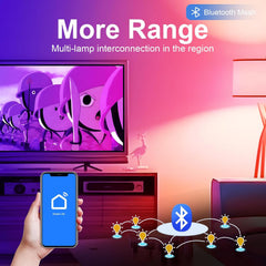 GY Pametna LED RGB zatemnljiva žarnica z Bluetooth povezavo
