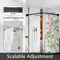 YSISLYBIN L-kotna palica za tuš zaveso 90–130 cm