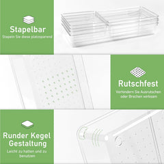 5x GIKLUX prozoren organizator za predale v 3 velikostih