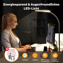 APMIEK dvojna LED namizna svetilka z daljinskim upravljalnikom - 80 cm
