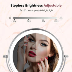 AUMVUM 20 cm LED kozmetičko ogledalo s 1x/10x povećanjem