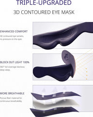 BONAIREST Potovalna blazina z 360° oporo glave in 3D spalno masko