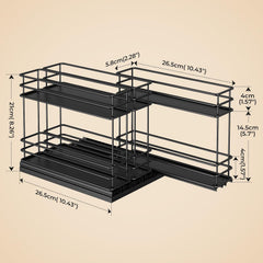 3x ORIMADE izvlečni organizator za začimbe 26,5×18,8×21cm