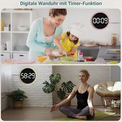 LIWANKAQI digitalna stenska ura z daljincem