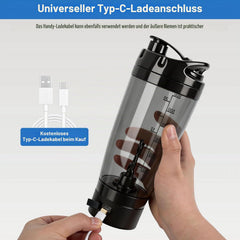 HNCY električni proteinski shaker z USB-polnjenjem 600ml