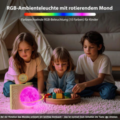 RETEYUNG 3D lunina svetilka z budilko in RGB osvetlitvijo