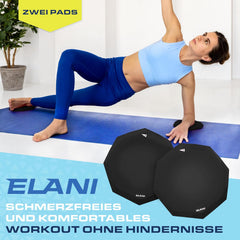 2x ELANI silikonska podloga za kolena za jogo in pilates