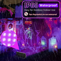 2x YAYIT 50 W LED UV reflektor IP66