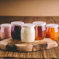 12x MONBOCO 142 ml steklen kozarček za jogurt