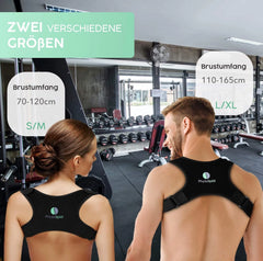 PHYSIOSPIRIT korektor drže za hrbet S/M