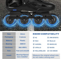 8x LALAGO kolesa za rolerje 84 mm