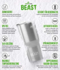 GREENS STEEL 550 ml Beast termo lonček iz nerjavnega jekla