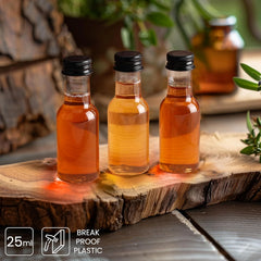 48x BELLE VOUS 25 ml mini plastenke s pokrovčki