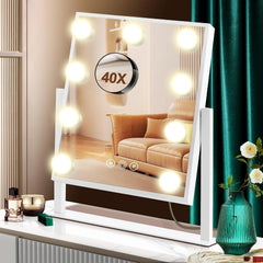 PEDOMIROR Hollywood LED ogledalo 30 × 36 cm