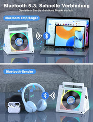 GREADIO prenosni CD predvajalnik z FM radiem in Bluetooth 5.3