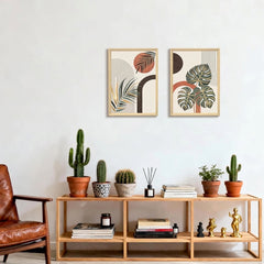 FAJERMINTART komplet 2 stenskih slik na platnu 120 × 60 cm