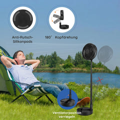 PRIMEVOLVE polnilni teleskopski ventilator z daljincem