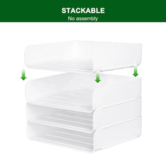 4x PURILIT DESIGN A4 pladenj za dokumente iz PET-plastike