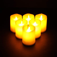 JHY DESIGN Set 6 LED utripajočih baterijskih sveč