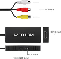 DIGITPRO RCA–HDMI pretvornik 1080p za AV/CVBS signal