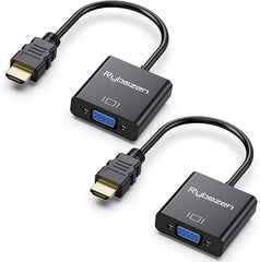 2x DigitConvert HDMI na VGA adapter, črn