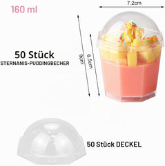 50x YANCLIFE mini posodica za sladice s pokrovom 160ml
