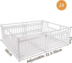 2x HABITELLO raztegljiv izvlečni organizator 32,5–50 cm