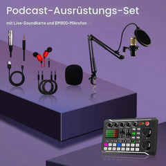 BEKASA podcast komplet z kondenzatorskim mikrofonom
