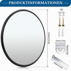 WPPQWP konveksno prometno ogledalo z nastavljivim nosilcem 30cm