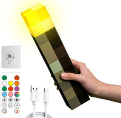 HLMNAKE LED stenska svetilka bakla 28 cm z daljincem